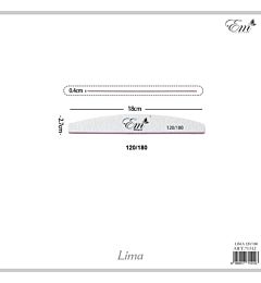 LIMA A MEZZA LUNA 120/180 - 1PZ
