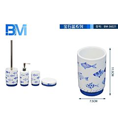 BICCHIERE BAGNO IN CERAMICA - PESCIOLINIBm