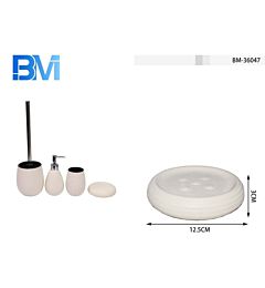 PORTASAPONE IN CERAMICA RUVIDO PANNA