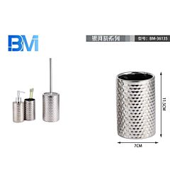 BICCHIERE BAGNO IN CERAMICA - GOFFRATOBm