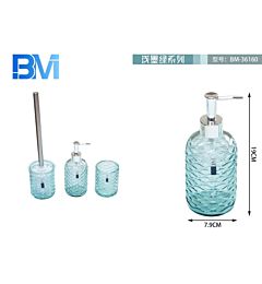 DISPENSER SAPONE IN VETRO - AZZURROBm