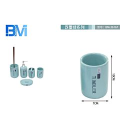BICCHIERE BAGNO IN CERAMICA - TURCHESEBm