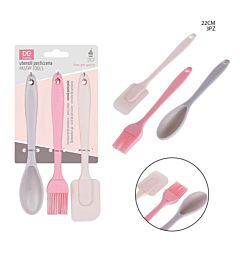 DC CASA SPATOLA PENNELLO CUCCHIAIO SILICONE 3PZDc Casa