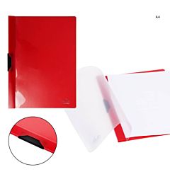 PRYMA CARTELLINA CON CLIP A4 - ROSSO