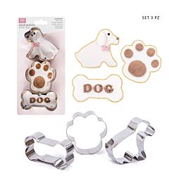 DC CASA STAMPO DOLCI ACCIAIO CANE 5-8CM 3PZDc Casa