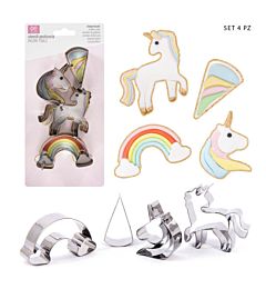DC CASA STAMPO DOLCI ACCIAIO UNICORNO 4,6-9CM 4PZDc Casa