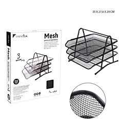 PORTACORRISPONDENZA 3 PIANI NERO