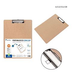 PRYMA PORTABLOCCO IN LEGNO CON CLIP A4