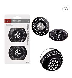 DC CASA FILTRO LAVELLO INOX 7CM 2PZ NERODc Casa