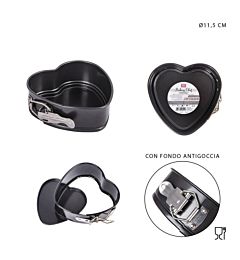 DC CASA TORTIERA MINI APRIB,A/ADER,CUORE 11,7X11,4Dc Casa
