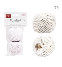 DC CASA FILO COTONE ALIMENTI 35G 2PZ BIANCODc Casa