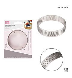 DC CASA STAMPO MICROFORATO INOX TONDO 8,2X2CMDc Casa
