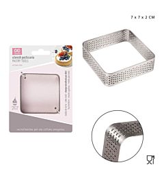 DC CASA STAMPO MICROFORATO INOX QUADR, 7X7X2CMDc Casa