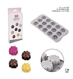 DC CASA STAMPO SILICONE CIOCCOL,FIORE21,2X10,6X1,5Dc Casa