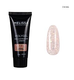 MELISSA POLYGEL COSTRUZIONE UNGHIE GLITTER 30G 17