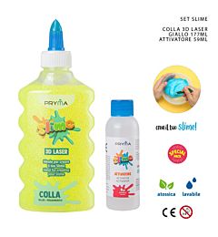 PRYMA KIT DIY SLIME - COLLA 3D LASER GIALLO