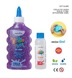PRYMA KIT DIY SLIME - COLLA 3D LASER VIOLA