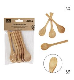 DC Cucchiaino in Legno 13cm - 6pz