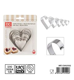 DC CASA STAMPO DOLCI CUORE 4-5-6,5-7-8CM 5PZDc Casa