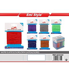 Emi Nastro Elastico Forato 20mm15m - Assortiti