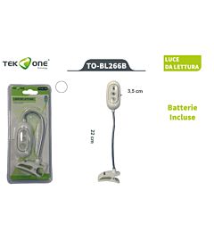 LUCE LED DA LETTURA CON CLIP - 22CMTek One Tecnology