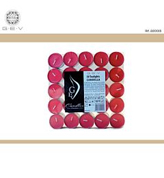 GEV TEALIGHTS - ROSSO - 50PZ