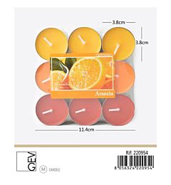 GEV TEALIGHTS - ARANCIA - 18PZ