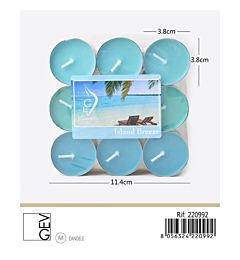 GEV TEALIGHTS - ISLAND BREEZE - 18PZ