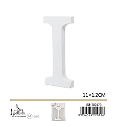 LETTERA "I" IN LEGNO - 11x1,2CM - 1PZGev