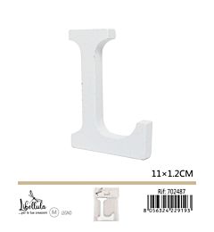 LETTERA "L" IN LEGNO - 11x1,2CM - 1PZGev