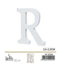 LETTERA "R" IN LEGNO - 11x1,2CM - 1PZGev