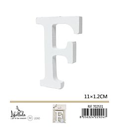 LETTERA "F" IN LEGNO - 11x1,2CM - 1PZGev