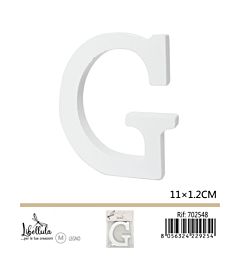 LETTERA "G" IN LEGNO - 11x1,2CM - 1PZGev