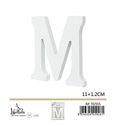 LETTERA "M" IN LEGNO - 11x1,2CM - 1PZGev