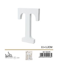 LETTERA "T" IN LEGNO - 11x1,2CM - 1PZGev