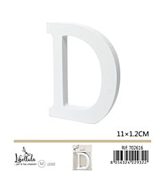 LETTERA "D" IN LEGNO - 11x1,2CM - 1PZGev