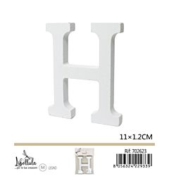 LETTERA "H" IN LEGNO - 11x1,2CM - 1PZGev