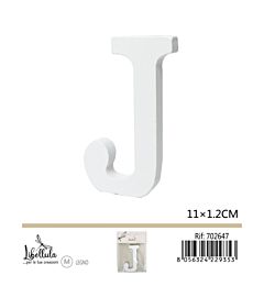LETTERA "J" IN LEGNO - 11x1,2CM - 1PZGev