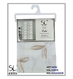 SL COPPIA TENDA VICKI 60X240CM COL.CAFFESl Ideahome