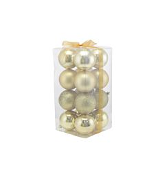 Set 16 Palline di Natale Ø7cm - OroNataluna
