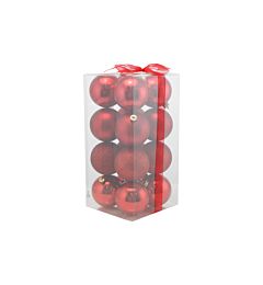 Set 16 Palline di Natale Ø7cm - RossoNataluna