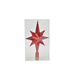 Puntale Albero 25cm Stella Rosso - 68L1001A