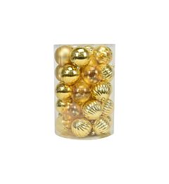 Set 34 Palline di Natale Ø8cm - OroNataluna