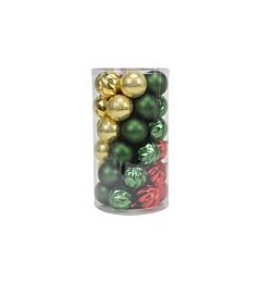 Set 41 Palline di Natale Ø6cm - TricoloreNataluna