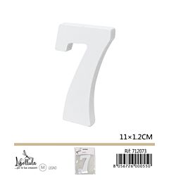 NUMERO "7" IN LEGNO - 11x1,2CM
