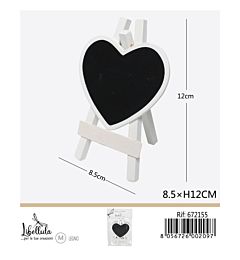 LAVAGNETTA A CUORE IN LEGNO 8,5x12CM - 1PZ