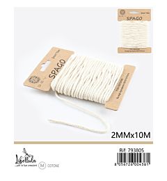 SPAGO DI COTONE - PANNA - 2MM x 10MGev