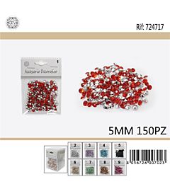 DIAMANTI DECORATIVI - COLORI ASSORTITI 5MM - 150PZGev