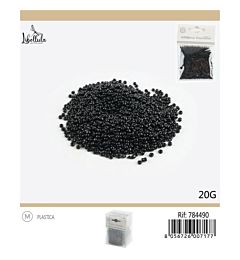 PERLINE IN PVC CON FORO - NERO 3MM - 20G