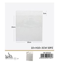 BUSTINE TRASPARENTI RICHIUDIBILI - 10x10CM - 50PZ